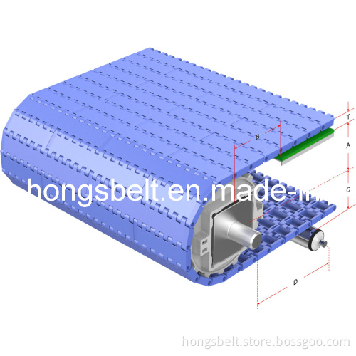 Corrugated Industry Modular Conveyor Belt (HS-502A-HD)